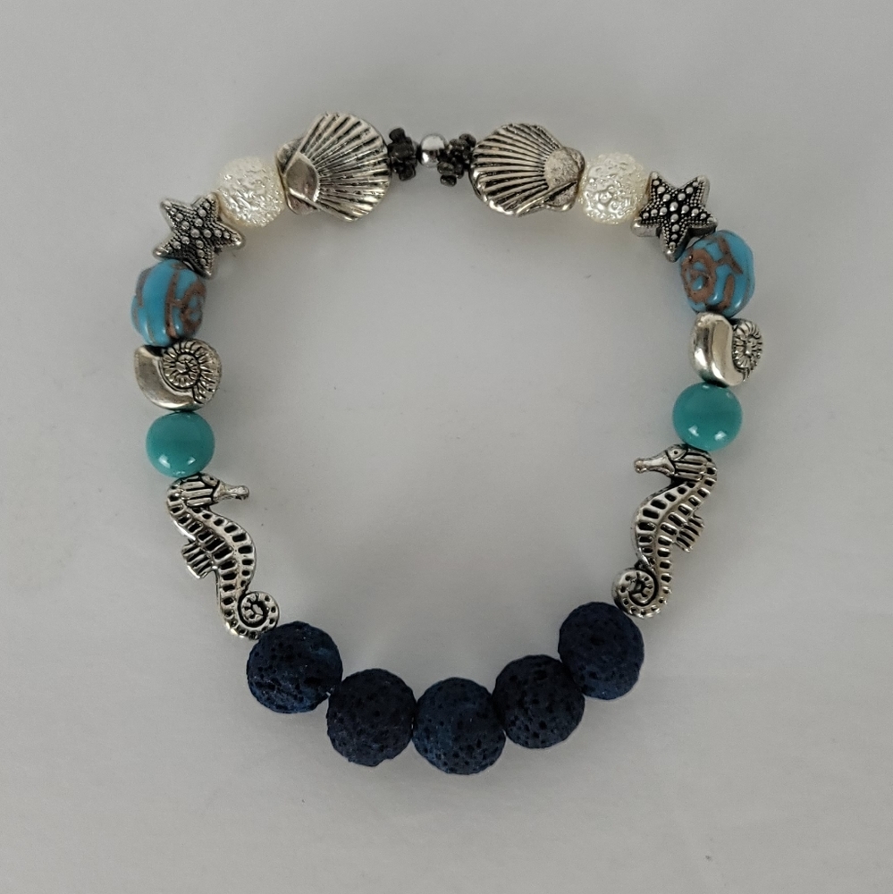 Lava Stone Diffuser Bracelet Ocean Theam